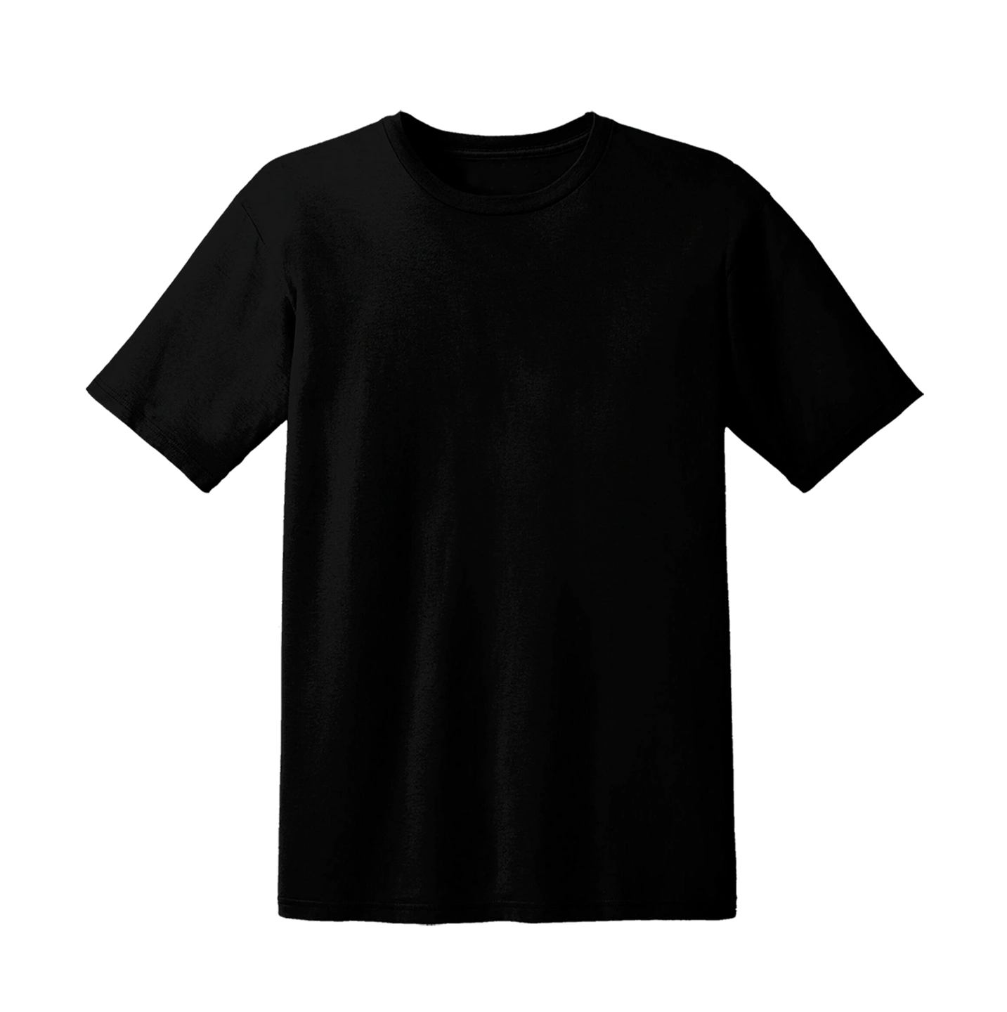 Black short-sleeve T-shirt